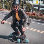 Riding Meepo Skateboard