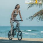 Woman on Electric Bike