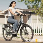 Woman Riding E-Bike