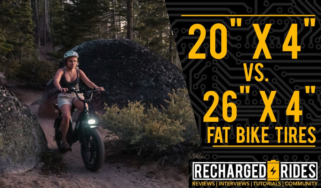 20"x4" vs. 26"x4" Fat Bike Tires